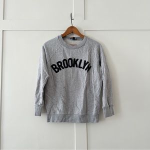 J. Crew Brooklyn Embroidered Sweatshirt